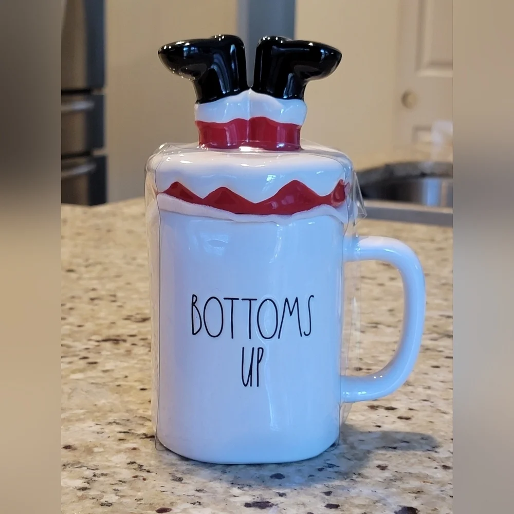 Rae Dunn Santa Claus Mug With Topper